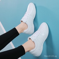 New Arrival Girls Leather Cheer Shoes White Youth Cheerleading Shoes Dance Athletic Training Competi