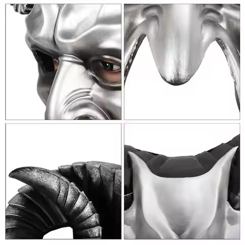 High Quality 3D Halloween Mask Realistic Durable Carnival Props Horrible Ox Horn Mask