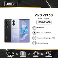 Vivo V29 5G Smartphone (12GB RAM+256GB ROM) / (12GB RAM+512GB ROM) | Original Vivo Malaysia