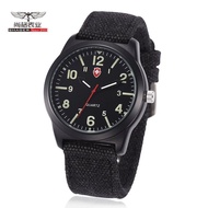 🚓Hot Sale of New Products4568Sports Army Style Watch Textile Woven Belt Watch Quartz for Men and Women Factory Wholesale