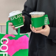 Coffee Paper Cup Disposable Thickened Double-Layer Heat Insulation Hollow Paper Cup Takeaway Packing