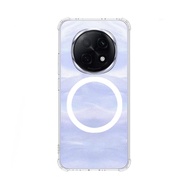 Magnetic Transparent Phone Case for Realme 14T 5G 14 13 Pro Plus 12 11 Pro C75 C63 C61 C65 5G C55 C5