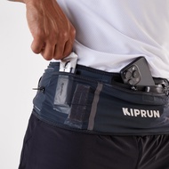 KIPRUN Hydration trail running belt with stick holder, kiprun belt 900 - Grey/beige
