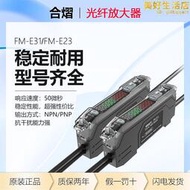 合熠高精度雙數顯光纖放大器感測器 FM-E31/E23 FN-D076/123/T144