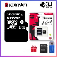 Kingston Memory Card หน่วยความจำแฟลชการ์ด SD การ์ด Sd Micro SD TF การ์ด Class10 80เมกะไบต์/วินาที16GB/32GB/64GB/128GB/256GB