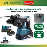 Makita DHR242RFE Cordless 24mm Combination Hammer 18V DHR242Z / cordless rotary hammer drill 3 in 1 hammer drill battery