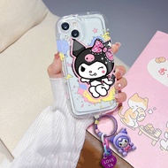 Cartoon Cute Case Honor X8 X7 X9 X6 X6S X6A X7B X9B 3D Kuromi KeyChain Pendant TPU Soft Phone Cases 