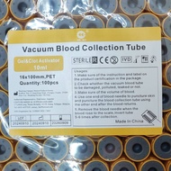 MDA Approved Blood Collection Tube 100s EDTA/SST/Heparin/Plain with Clot Activator/Glucose Fluoride/