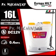 [ EUROPA HILT ] BATTERY KNAPSACK SPRAYER (EBS12V-16) 16L, DC12V 8.0ah Battery Pressure Sprayer