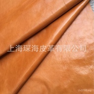 Orange Yellow Cream Semi-Vegetable Tanned Whole Calf Leather