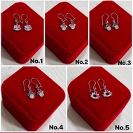 SILVER DOLL HANGING EARRINGS935/ 925 SILVER JEWELRY PLATED WITH GENUINE WHITE GOLD/AJ243