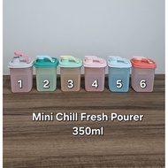 Tupperware Mini Chill Fresh Pourer 350ml (1) 8.8cm(L) x 8.8cm(W) x 12.1cm(H) while stock last