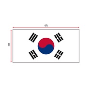 South Korea Flag 3x6ft, Bendera South Korea 3x6ft, Polyester