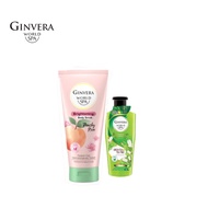 [BUY 1 FREE 1 Shower Scrub 250ml] Ginvera World Spa Peachy Rose Body Scrub (200ml) + FREE Green Tea 