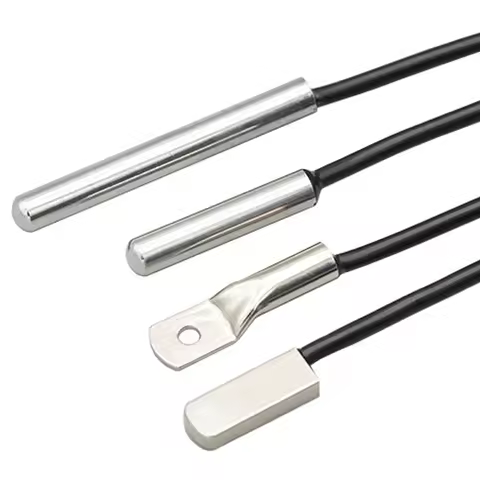 DS18B20 304 Stainless Steel Temperature Sensor Probe 6*30MM OD 3.0MM Waterproof Dustproof Sensors Ca