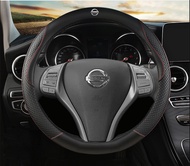 Steering wheel cover leather for nissan serena c27 vanette c22 sentra gtr n16 grand livina almera tr