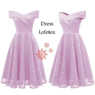 dandelia / DRESS LOFOTEN BRUKAT (dc) / dress sabrina / midi dress / party dress / elegant dress / dr