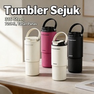 Tumbler Tahan Sejuk 316 Steel Straw Water 720ML Tumbler Tumbler Botol Air