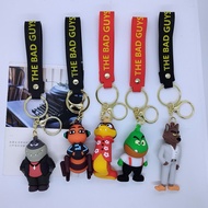 New Creative Cartoon The Bad Guys Keychain Pendant Bag Car Keychain Accessories Gifts