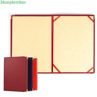 SEPTEMBER A4 Agreement Folder, PU Leather No Inserts Certificate Diploma Cover, Professional Protect