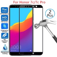 9d display protective tempored glass case for huawei honor 7c pro cover on honor 7cpro honor 7 c c7 