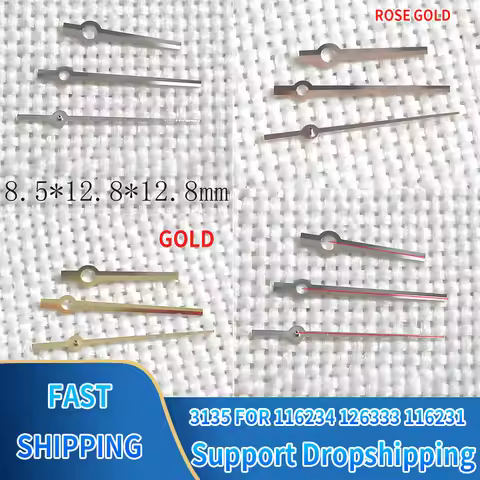 TOP Quality Watch Hand Set No Luminous For Datejust 116231 126333 116234 Fit 3135 Movement Watch Par