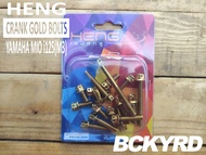 Heng Yamaha Mio i125(M3) Gold Bolts Crankcase Set Original