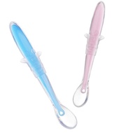 Thai Stock ️ I340 (Giraffe) Baby Spoon Silicone Soft Tip