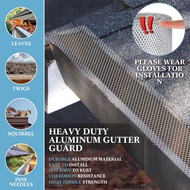 Gutter Guard Mesh Filter Gutter Cover DIY Gutter Screen Protection Netting Roll with 10 Fixed Cable