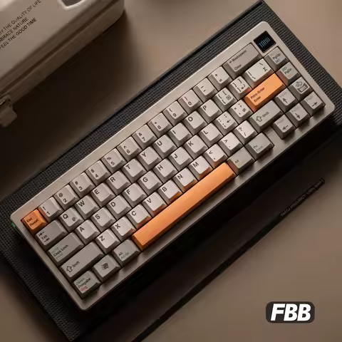 FBB Keycaps Retro 9009 Style Light Sublimation PBT Thickened 1.7mm Keycap Custom Mechanical Keyboard