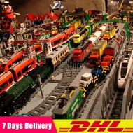 LEPIN Train 02008 02009 02010 02039 21005 21006 Blocks City Train Set Building Bricks Toy Compatible