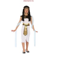 Egyptian Cleopatra Costume For Girl,Halloween  Nile Queen Outfit Kid,Historical Pharaoh Princess Dre