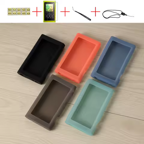 Soft Cover Silicone Case for Sony Walkman NW A55HN A56HN A57HN A50 A55 A56 A57 with Screen Protector