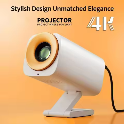 New 4K Projector V16 + Android 13.0 8000 Lumens 1080P Outdoor Portable Mini Movie Home with Dual WiF