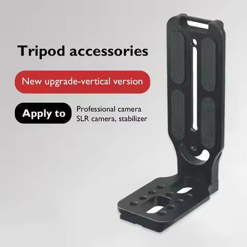Universal DSLR Camera L Plate Quick Release Tripod Head Mount Vertical Bracket
