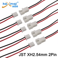 10Pairs/20Pcs JST XH 2.54mm 2Pin Plug Jack Wire Cable Connector JST XH2.54 Pitch 2.54mm 2P Male Plug