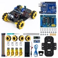 LAFVIN Omni Directional Mecanum Wheels Robot Car Kit for Arduino UNO R3 STEM Educational DIY Coding