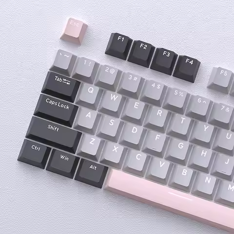 2027 New GMK67 GMK87 126 Keys PBT Cherry Keycaps GMK Keycap Double Shot Mechanical Game Keyboard Wir