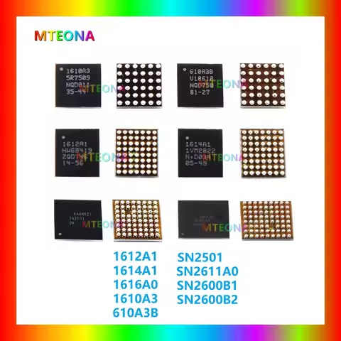 5Pcs U2 USB Charging ic 1612A1 1614A1 1616A0 610A3B Chip for iPhone 13 Pro 8 Plus 12 11 XS Max SN261
