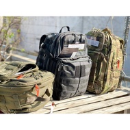 RUSH 24 2.0 Multi-Purpose Backpack 37L, black and patterned