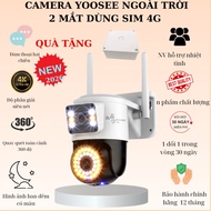 2026 Yoosee 4G Camera 2 EYES VIEW 2 SCREEN 20.0MPX 360 degree rotation, color night vision, supports