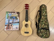 Ukulele 21寸 連袋 樂譜 新淨