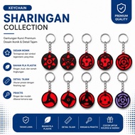 GANTUNGAN Naruto Sharingan Akatsuki Keychain Uchiha Itachi Sasuke AnimeKeychain Accessories