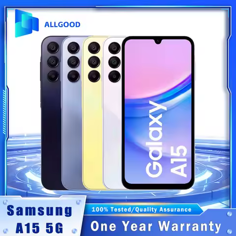 Original Samsung Galaxy A15 5G A156U 6.5" Super AMOLED 90Hz Display 4GB 128GB NFC 50MP Octa-Core And