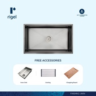 Pre-Order RIGEL Scratch Resistance Kitchen sink R-SNK654521SB-LINEN - Delivery Mid May