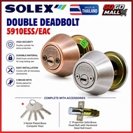 (100% ORIGINAL) SOLEX Double Deadbolt Lock With Computer Key 5910ESS / 5910EAC Tombol Pintu (MADE IN