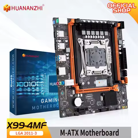 HUANANZHI X99 4MF LGA 2011-3 XEON X99 Motherboard Intel E5 2640 2666 2670 2680 2696 V3 V4 support DD