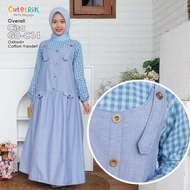 (8-14 years) DB GD C14 I GD 868 I GD 869 Muslim Dress for Teenagers Overall Set Cisa Dress Blue Deni