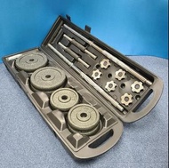 槓鈴❌啞鈴二合一50kg套裝   50kg Adjustable 2-in-1 Barbell & Dumbbell set   Adjustment-Professional Home Gym Du