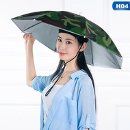 Sunscreen Umbrella Hat Head-mounted Sunshade Watermelon Anti-UV Hat Umbrella Universal Sunshade Sunscreen Fishing Head-wear UV Umbrella Hat